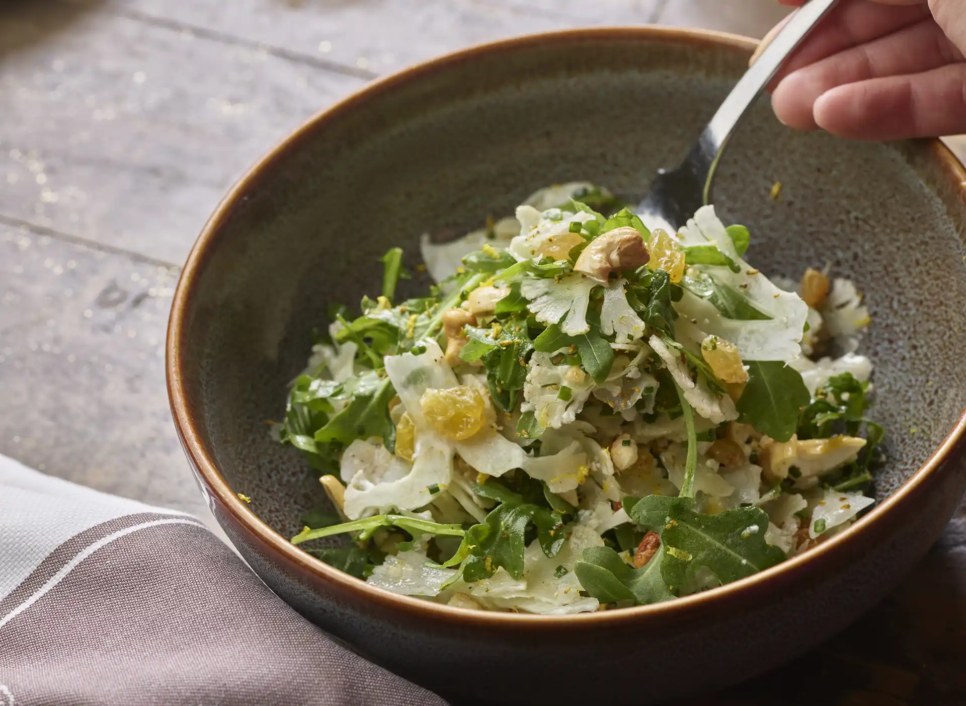 A green salad at Honey Salt Restaurant in Summerlin Las Vegas