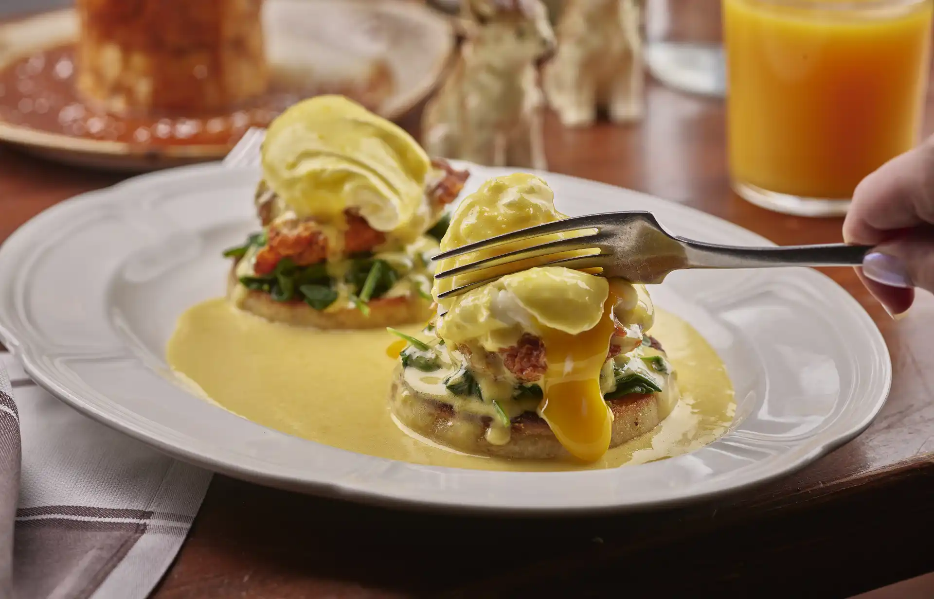 The Honey Salt Lobster Eggs Benedict in Summerlin Las Vegas