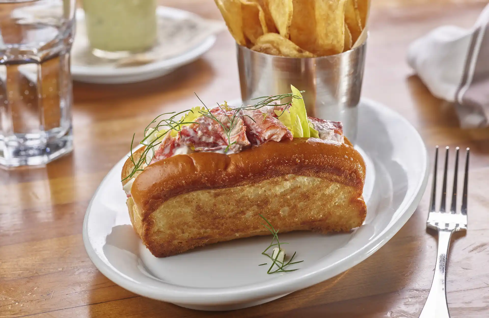 A Lobster Roll at Honey Salt Restaurant, in Summerlin Las Vegas