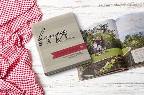 An overhead image of the Honey Salt Cookbook, A Summerlin Las Vegas restaurant.