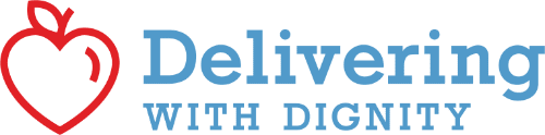 The Delivering with Dignity logo, a partner of Honey Salt Restaurant in Summerlin, Las Vegas