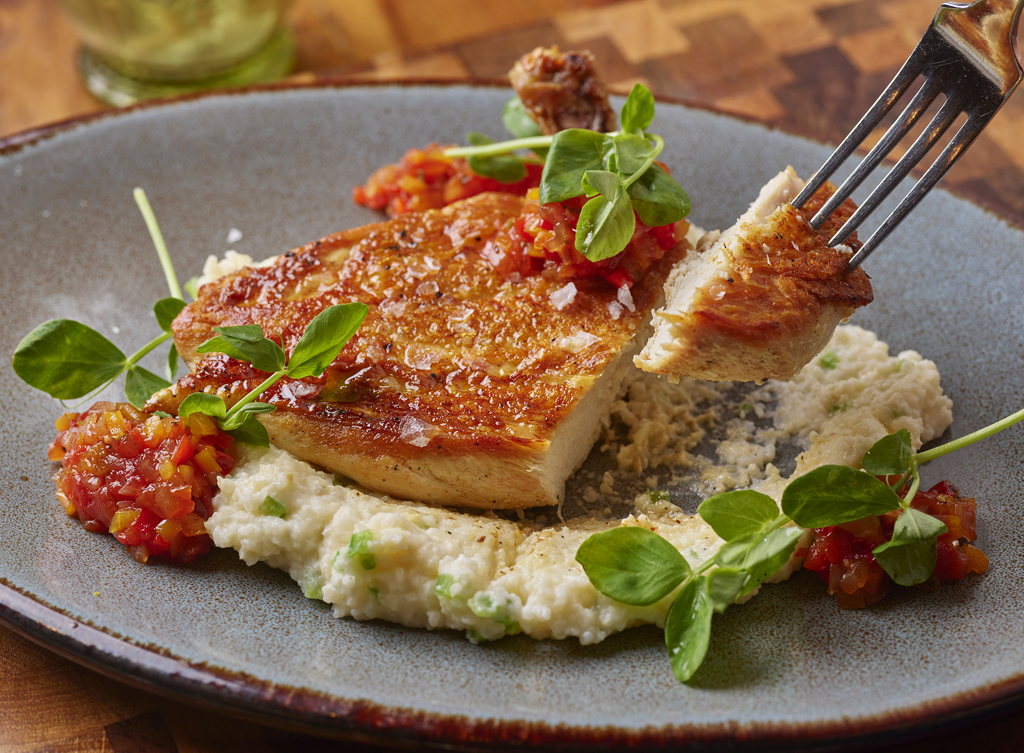 A dinner entree from Honey Salt restaurant in Summerlin Las Vegas