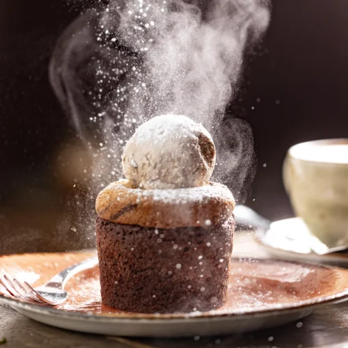 Famous Honey Salt Brookie, chocolate chip cookie meets fudge brownie, with salted caramel chunk ice cream.